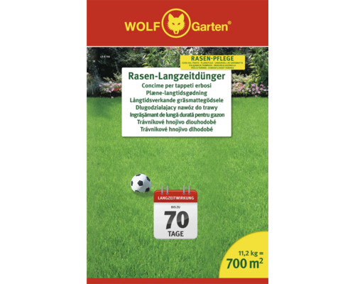 Rasen-Langzeitdünger WOLF-Garten 11,2 kg / 700 m²