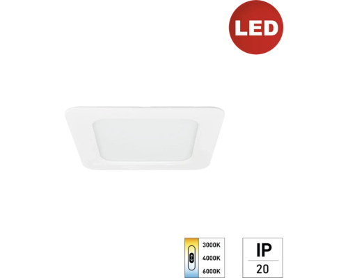 LED Einbauleuchte Deckenleuchte e2 STYLE12 W einstellbares Weiß 1-flammig IP 20, weiß (2440210120196)