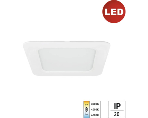 LED Einbauleuchte Deckenleuchte e2 STYLE 18 W einstellbares Weiß 1-flammig IP 20, weiß (2440220180196)