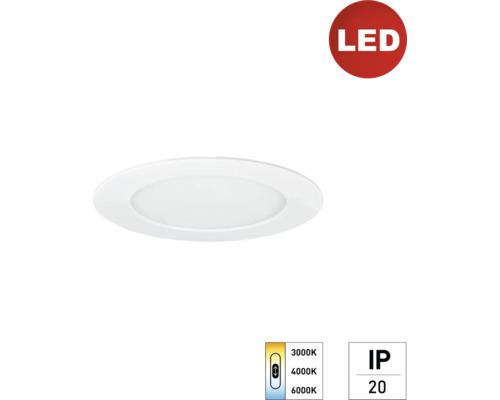 LED Einbauleuchte Deckenleuchte e2 STYLE 12 W einstellbares Weiß 1-flammig IP 20, weiß (2440110120196)