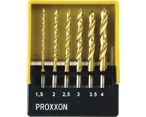 Proxxon Bohrerset mit sechs HSS-Bohrern in verschiedenen Größen