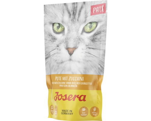 Katzenfutter nass Josera Paté Pute & Zucchini 85 g getreidefrei Katzenfutter nass Josera Paté Pute & Zucchini 85 g getreidefrei