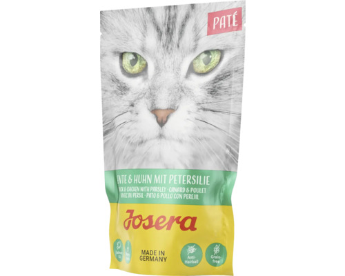 Katzenfutter nass Josera Paté Ente & Huhn mit Petersilie 85 g getreidefrei Katzenfutter nass Josera Paté Ente & Huhn mit Petersilie 85 g getreidefrei