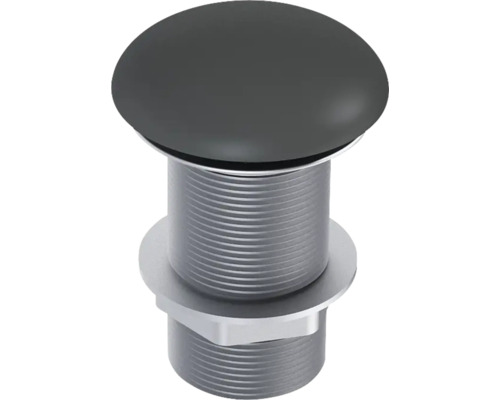 Ablaufventil Jungborn CLICK CLACK 1 1/4" anthrazit matt für Waschtisch ohne Überlauf Waschtischablaufventil aus Metall