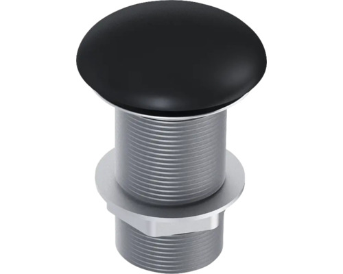 Ablaufventil Jungborn CLICK CLACK 1 1/4" schwarz matt für Waschtisch ohne Überlauf Ablaufventil für Waschbecken