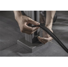 Installation einer Dichtung an einer Glaszaunbefestigung