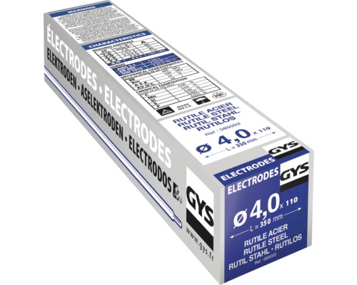 Verpackung Rutile Elektroden mit 4,0 mm Durchmesser und 350 mm Länge