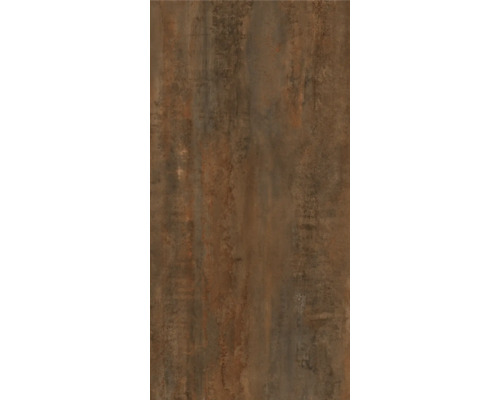 Feinsteinzeug Bodenfliese Mirava Glasgow Rust 60x120 cm braun matt rektifiziert