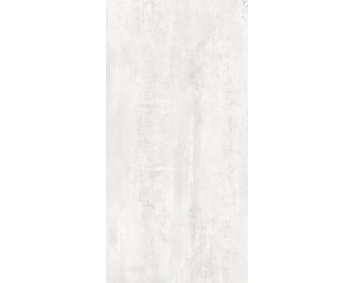 Feinsteinzeug Bodenfliese Mirava Glasgow white 60x120 cm silber matt rektifiziert