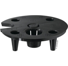 Schwarzer Lechuza Kräutertopf-Einsatz mit Löchern zur Belüftung