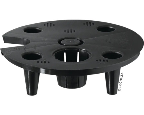 Schwarzer Lechuza Kräutertopf-Einsatz mit Löchern zur Belüftung