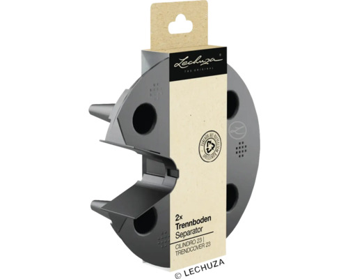 Lechuza Trennboden Separator für Cilindro 23 und Trendcover 23, 2 Stück