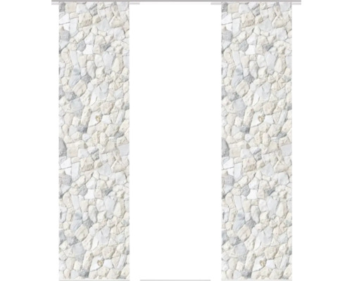 Schiebegardine mit Steinmuster