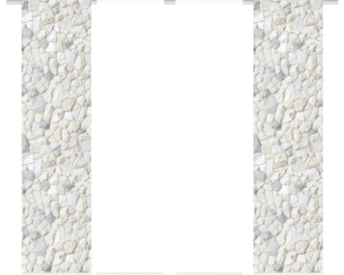 Schiebegardine mit Steinmuster