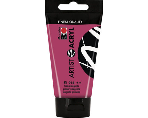 Marabu Acrylfarbe Artist Acryl primärmagenta 914 75 ml Marabu Artist Acrylfarbe in Tube