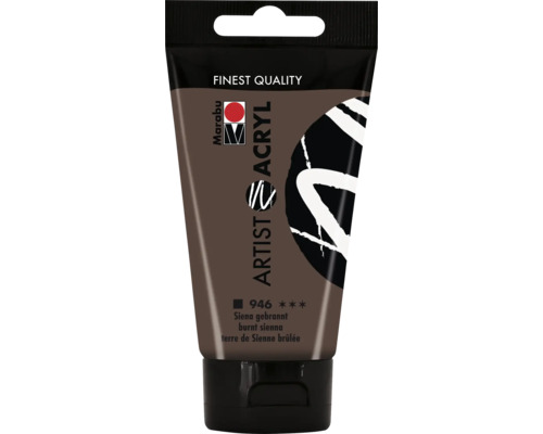 Marabu Acrylfarbe Artist Acryl siena gebrannt 946 75 ml Marabu Künstler Acrylfarbe Siena gebrannt in Tube