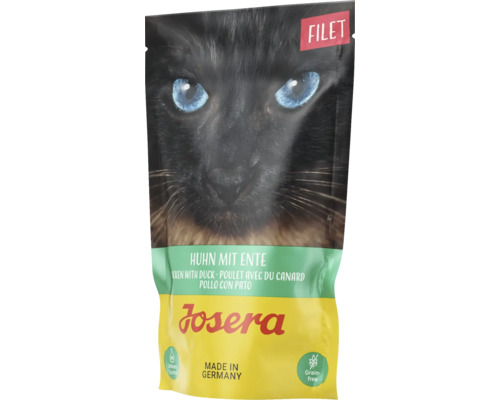 Katzenfutter nass Josera Filet Huhn mit Ente 70 g getreidefrei Katzenfutter nass Josera Filet Huhn mit Ente 70 g getreidefrei