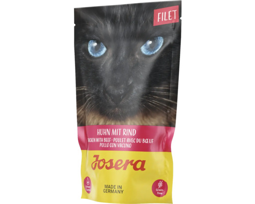 Katzenfutter nass Josera Filet Huhn mit Rind 70 g getreidefrei Katzenfutter nass Josera Filet Huhn mit Rind 70 g getreidefrei