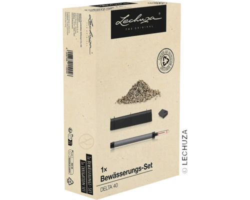 Bewässerungs-Set für Lechuza Delta 40 Kunststoff schwarz Lechuza Delta 40 Bewässerungsset in Verpackung