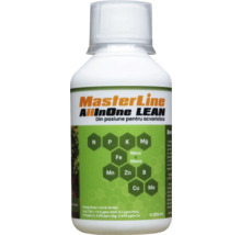 Aquariumpflanzendünger MasterLine All In One Lean 200 ml Mikro- und Makronährstoff Kombidünger für Becken mit Soil