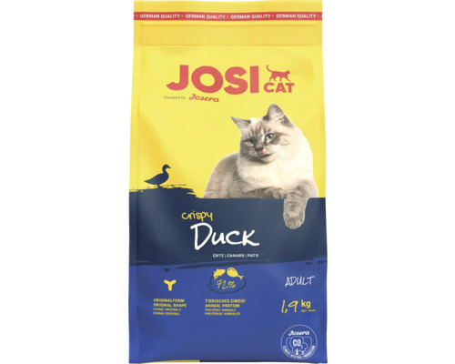 Josi Cat Crispy Duck Trockenfutter für erwachsene Katzen, 1,9 Kilogramm