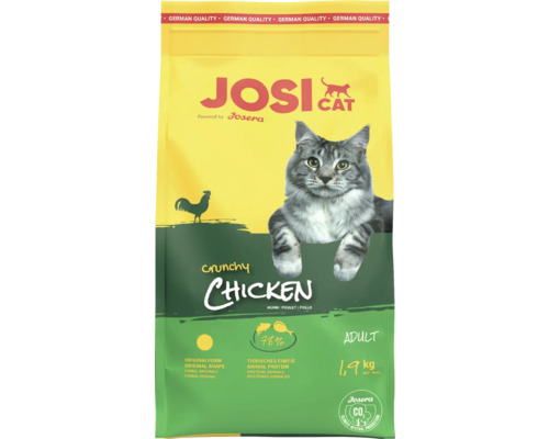 Josi Cat Crunchy Chicken Trockenfutter für ausgewachsene Katzen, 1,9 Kilogramm