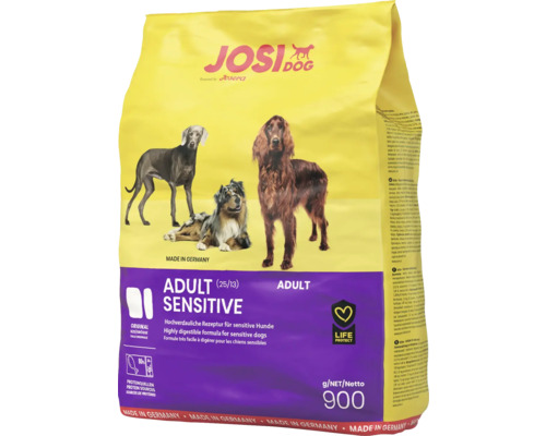 Josi Dog Adult Sensitive Trockenfutter für Hunde, 900 Gramm