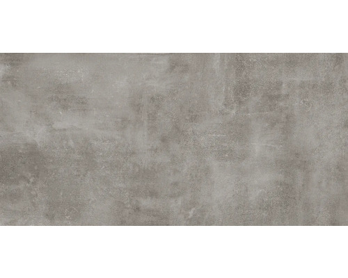 Graue Bodenfliese mit Betonoptik.
