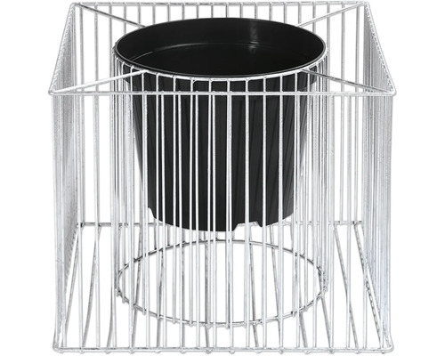 Blumenkasten mit Metallgestell und Kunststoffeinsatz