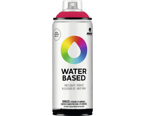 MTN Montana Water Based Sprühlack RV-4010 Quinacridone Magenta 400 ml MTN Water Based Sprühfarbe, 400 ml Dose