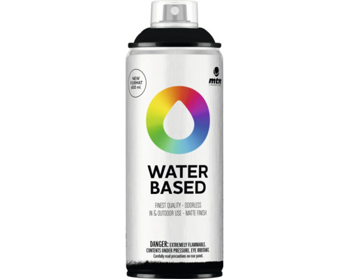 MTN Montana Water Based Sprühlack RV-9011 Carbon Black 400 ml MTN Water Based Sprühfarbe, 400 ml