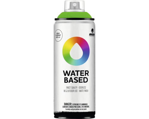 MTN Montana Water Based Sprühlack RV-6018 Brillant Green 400 ml MTN Water Based Sprühfarbe, 400 ml