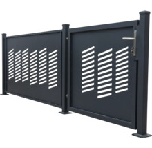 Zaun mit dekorativen Mustern für den Außenbereich