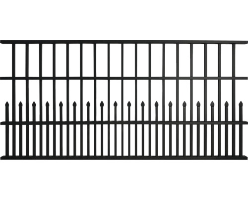 Metallzaun zur Grundstücksbegrenzung