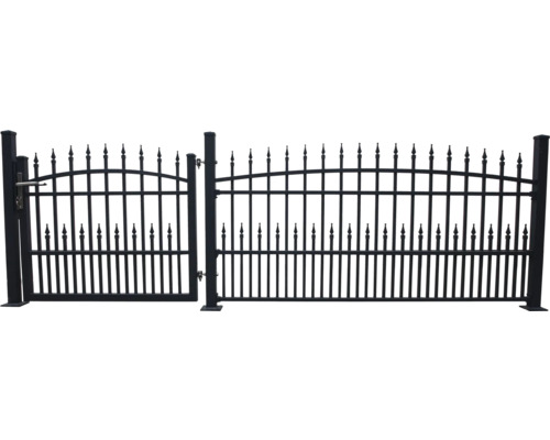 Metall Gartentor mit Zaun