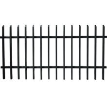 Metallzaun zur Grundstücksbegrenzung