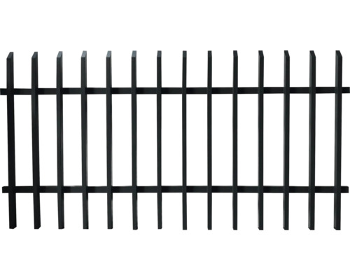 Metallzaun zur Grundstücksbegrenzung