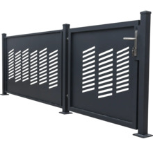 Dekorative Gartenzaun-Elemente mit Griff und geradlinigem Design