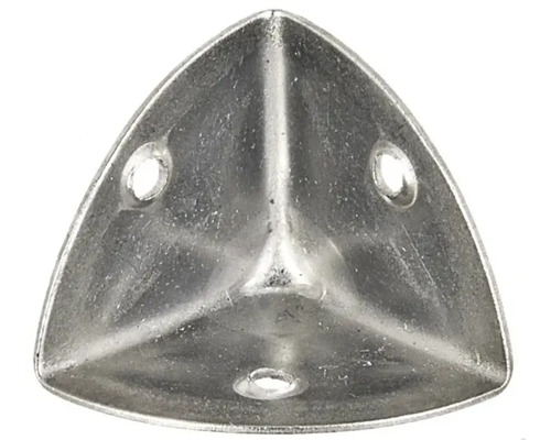 Kistenbeschlag Kistenecke Alberts null x 35 x 0,8 mm galvanisch gelb verzinkt Eckbeschlag aus Metall mit drei Löchern zur Befestigung