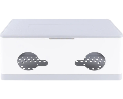 Kabelbox Q-link faltbar weiß/grau