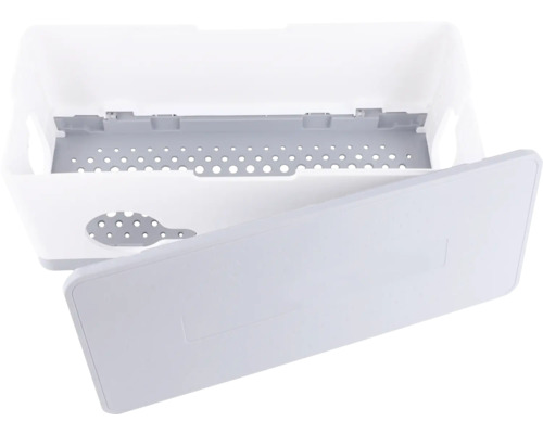 Geöffnete Aufbewahrungsbox mit Deckel