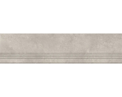 Feinsteinzeug Stufenfliese Hometec 30x120 cm braun matt rektifiziert Fliese mit Stufenprofil