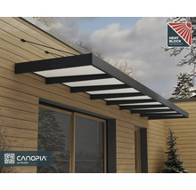 Vordach mit Heat Block Technology und Canopia by Palram Logo