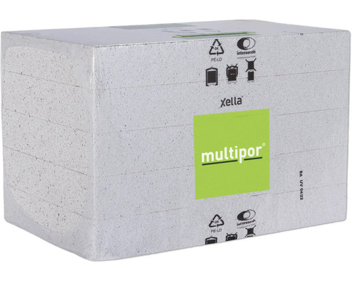 Multipor Mineraldämmplatte 600 mm x 390 mm x 80 mm Xella Multipor Mineraldämmplatte in einer Verpackung