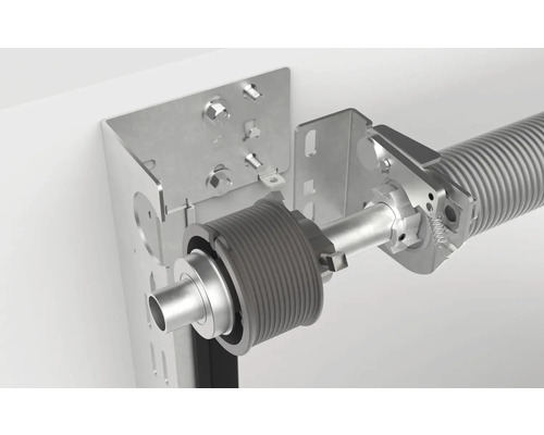 Garagentorfeder mit Halterung