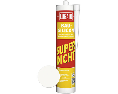 Bau-Silikon LUGATO Super Dicht 300 ml edelweiß