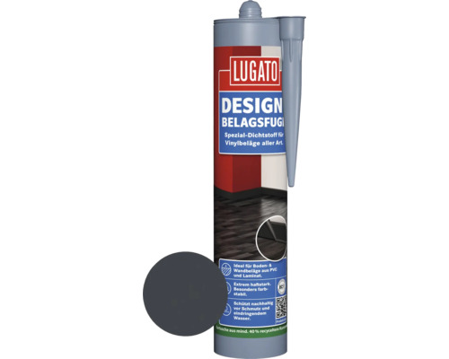 Lugato Spezial Dichtstoff Design-Belagsfuge anthrazit 310 ml Lugato Design Belagsfuge Spezial-Dichtstoff für Vinylbeläge