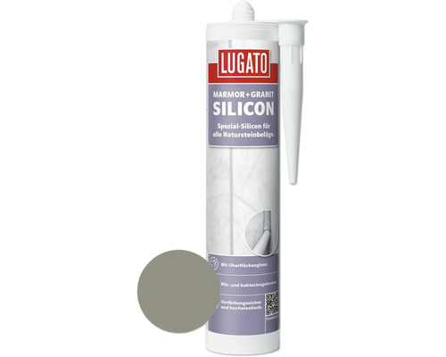Lugato Spezial-Silikon Marmor + Granit steingrau 310 ml