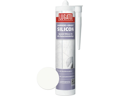 Lugato Spezial-Silikon Marmor + Granit weiss 310 ml