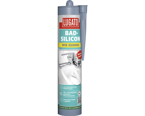 Lugato Bad-Silicon Kartusche zur Abdichtung von Sanitärfugen